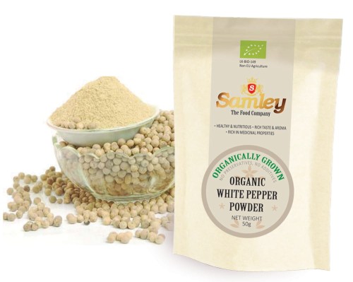 Pieprz Biały Mielony Organiczny 50g